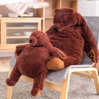 big simulation brown bear plush toy stuffed animal giant mr boss teddy bear plush doll pillow soft cushion kids birthday gift