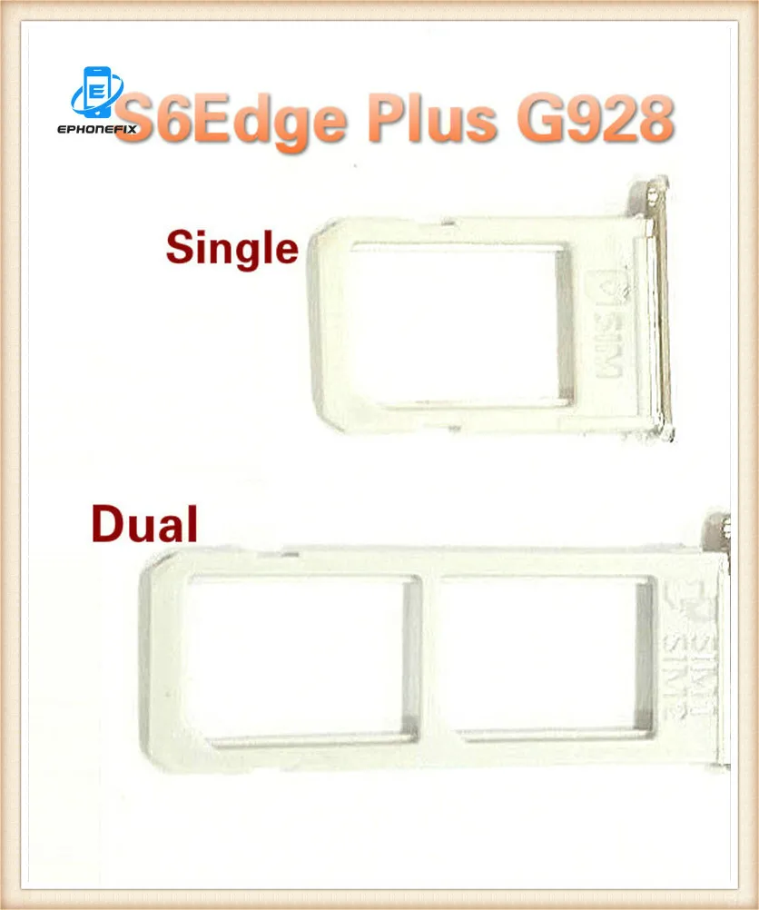 Одиночный/двойной микро сим-карты лоток Слот держатель адаптеры для Samsung Galaxy S6 Edge
