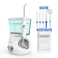 waterpulse water dental flosser tooth cleaner 10 speed 700ml home electric care oral irrigator hygiene teeth cleaning 5 jet tips
