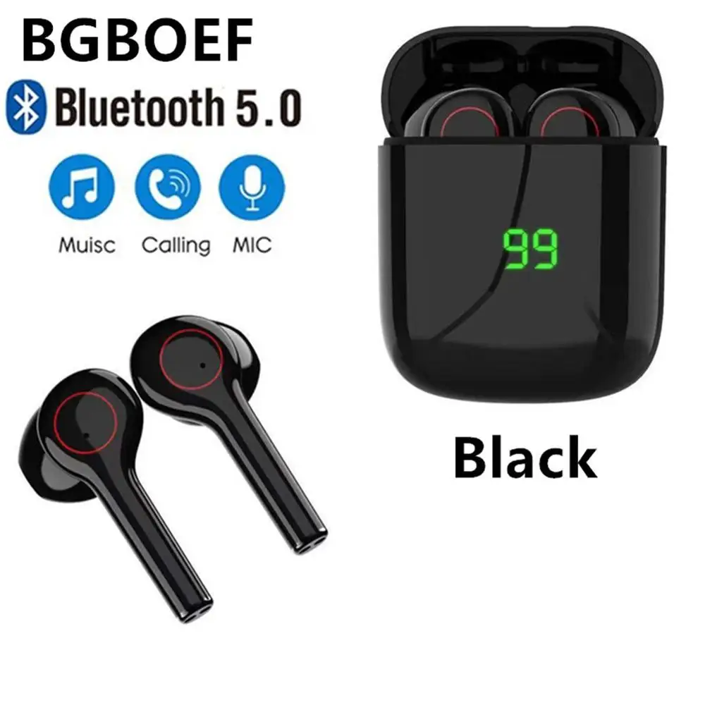 Bluetooth гарнитура шумоподавление HIFI стерео светодиодный цифровой дисплей