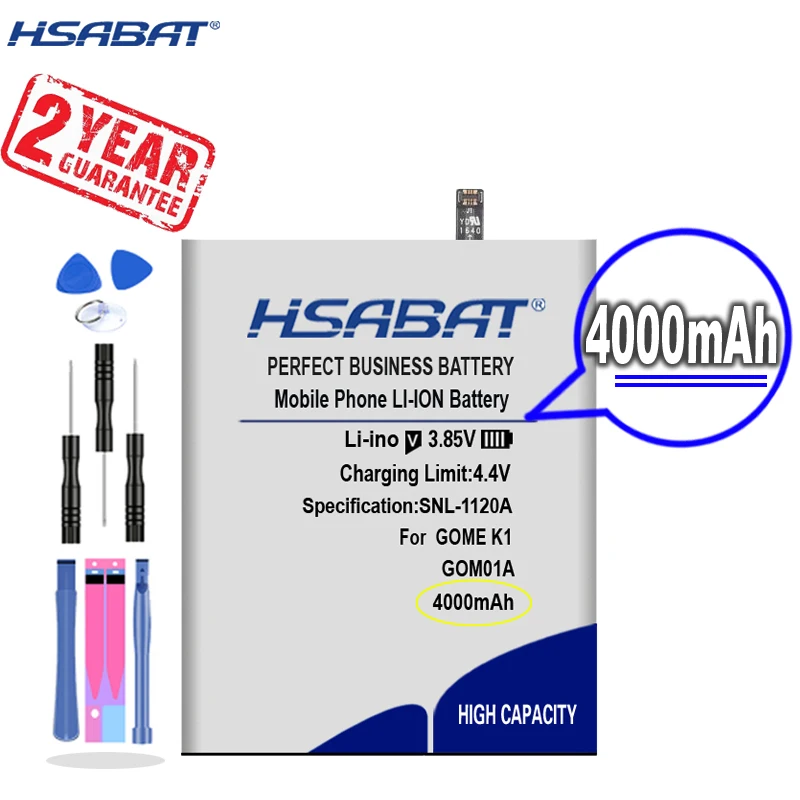Новое поступление [HSABAT] 4000mAh GM01A Сменный аккумулятор для GOME K1 2016G68A - купить по