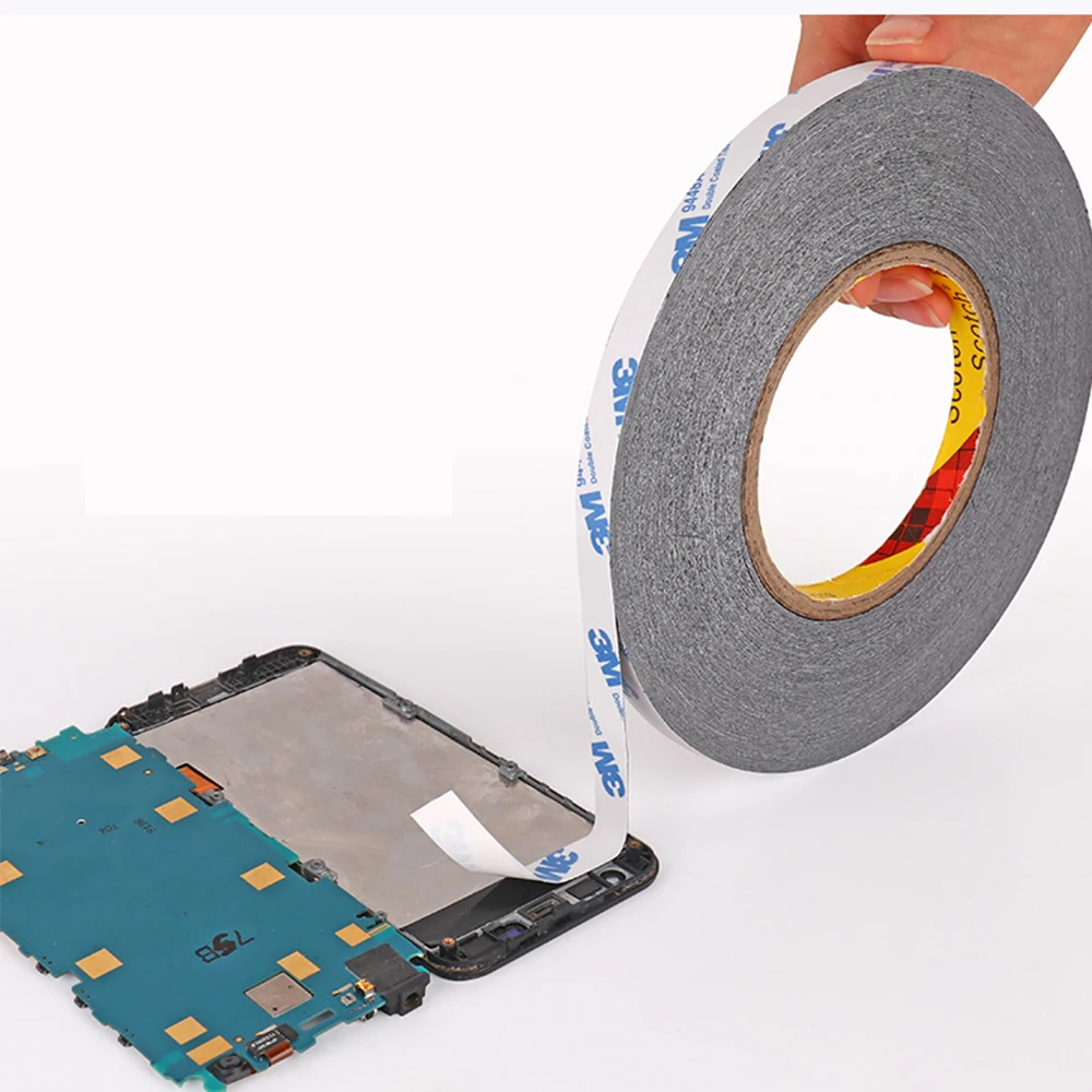 mobile phone repair double side tape black 3m sticker double side adhesive tape fix for cellphone touch screen lcd 50meters free global shipping