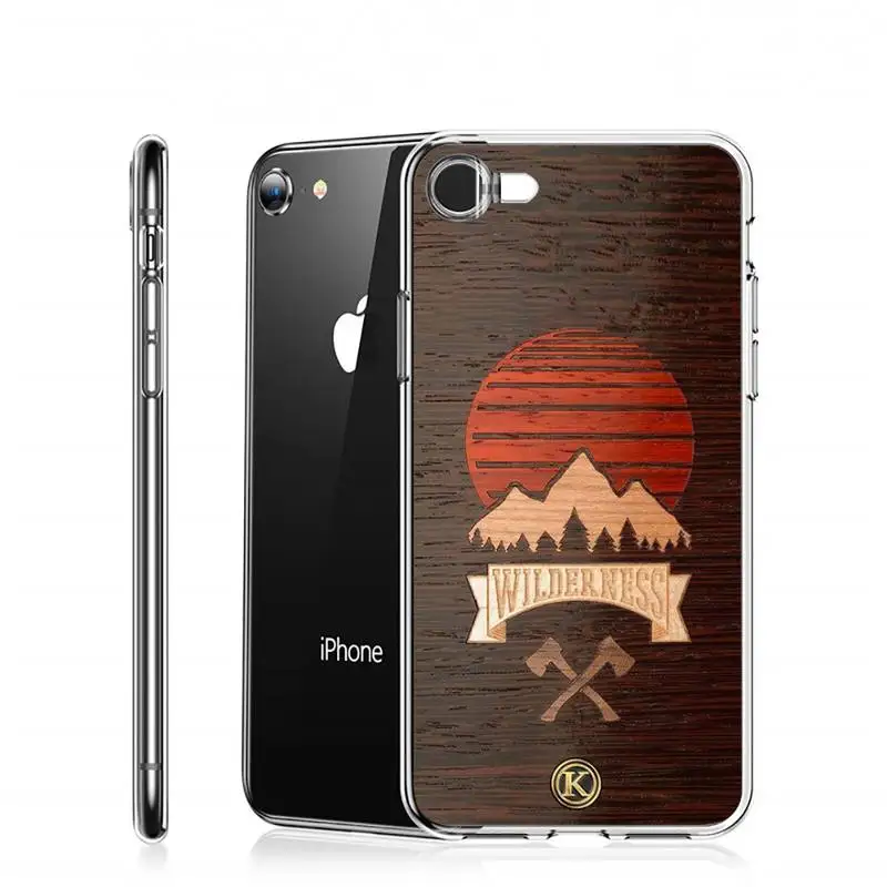 

Keyway Canada unique Wood grain Phone Case For iphone 12 11 mini x xs xr pro max 8 7 6s 6 5 5s 5c se plus Transparent soft