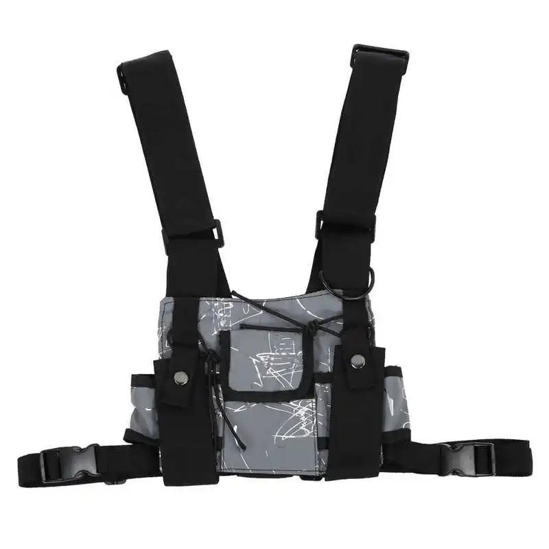 Многофункциональный жилет из светоотражающей ткани тактический с регулируемым