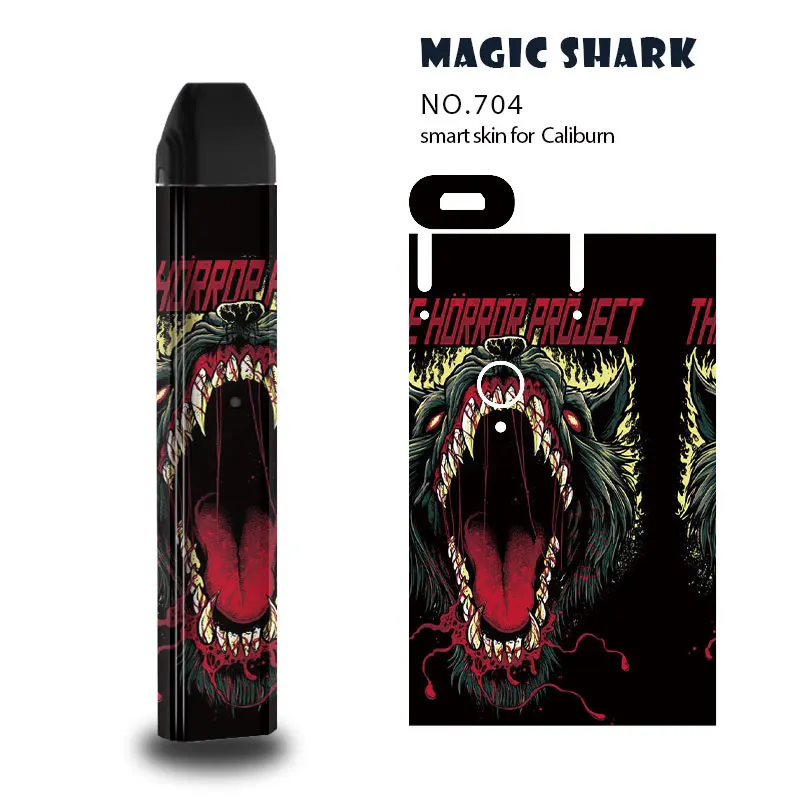 Magic Shark Cool Wolf Beast наклейка для caliborn On the Drop чехол кожи полный стикер Uwell Caliburn 592-704 |