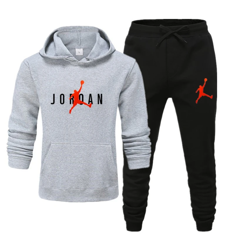 

New Fashion Men's Hoodie Men's Sports Top + Pants Pullover Hoodie + Sweatpants Fitness Sports Men's 3d Pullover Sweatshirt Set
