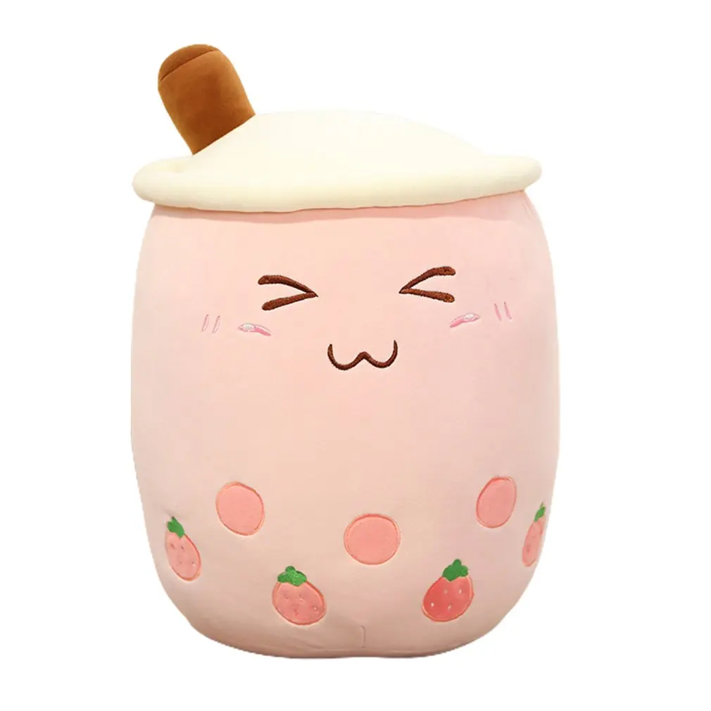 

24/35cm Lovely Pearl Milk Tea Cup Pillow Plush Toy Cute Bed Sleeping Cushion Office Nap Pillow Comfortable Fabric Gift
