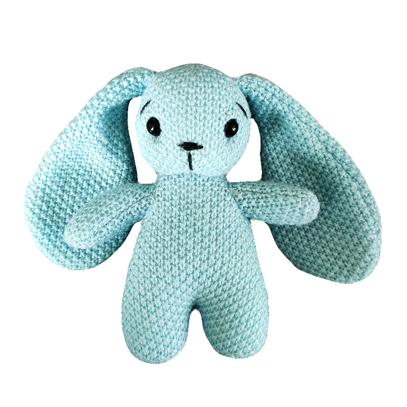 

Cute bunnt knit figure doll stuffed toy bunny doll girl sleeping in bed doll big pillow cushion 1PCS Dropshipping