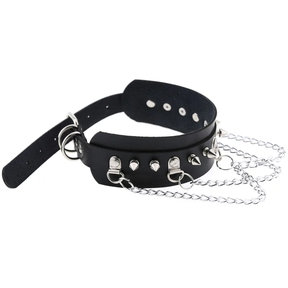 

Emo Choker With Spikes Collar Women Man Leather Necklace Chain Jewelry On The Neck Punk Chocker Aesthetic Gothic Accessories