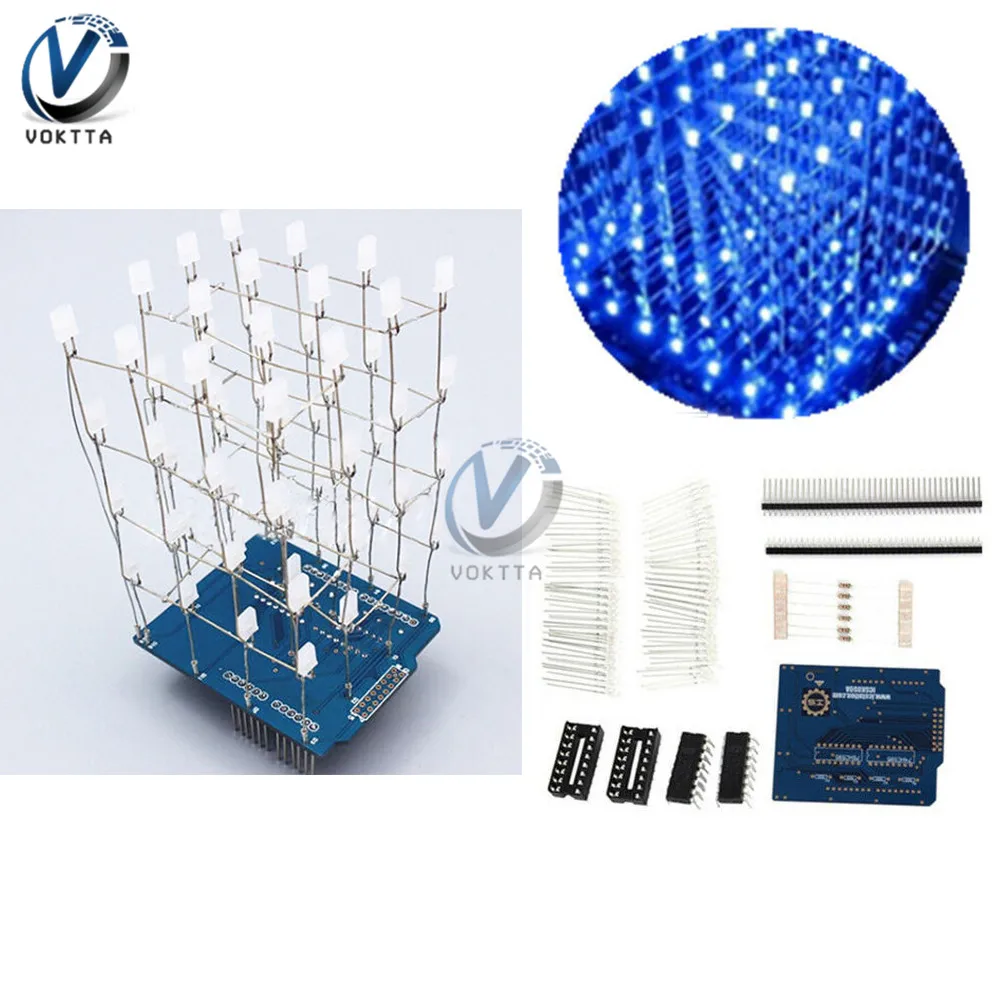 

Voktta 4x4x4 RGB LED Кубический светильник