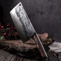 handemade forged knife chop bone stainless manganese steel kitchen knives chef chopping bones kitchen tools in restaurant