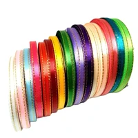 hl 10 rolls 250 yards 6mm lots colors phnom penh diy weaving satin ribbon packing belt wedding christmas decorations