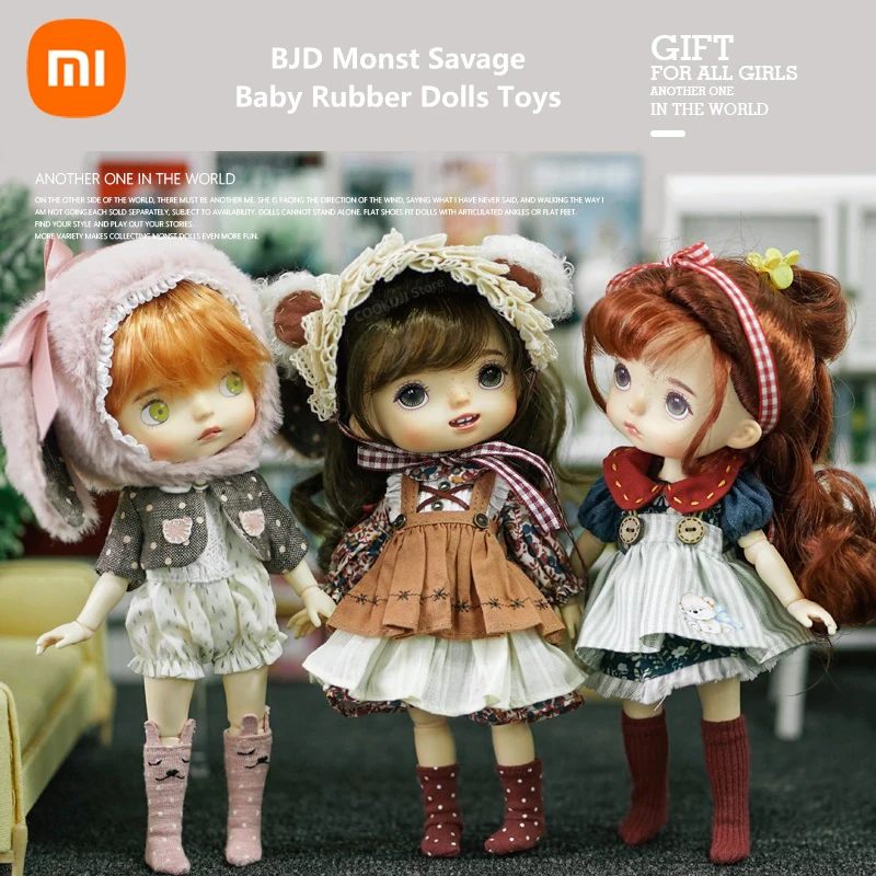 

Xiaomi BJD Monst Savage Baby Rubber Dolls Toys Whole Body Joints Movable Height 20 Centimeters Kids Birthday DIY Gift Surprise