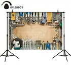 Allenjoy фон для фотосъемки, инструменты для мастерской, деревянная стена, мальчик, день рождения, фотостудия, Фотофон, реквизит