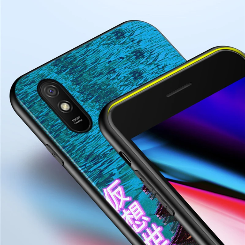 

Black Cover Vaporwave Glitch Anime for Xiaomi Redmi 10X 5G 9 9A 9C 8 8A 7 6 5 4X K20 Pro 7A 6A S2 5A GO Phone Case