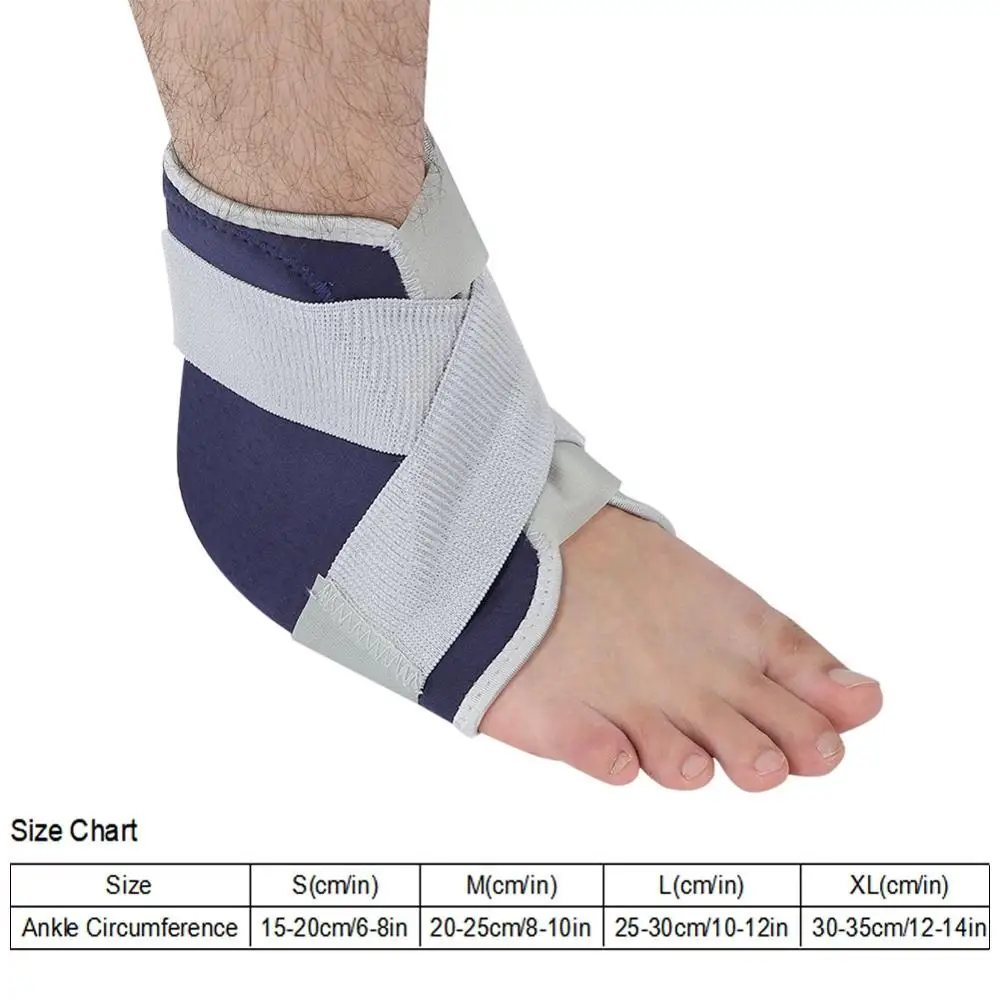 1 шт. Регулируемый дышащий поддержка лодыжки растяжения перелом стопы протектор
