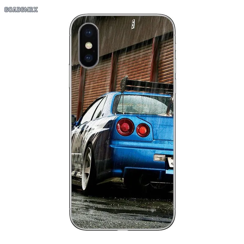 Для Samsung Galaxy A3 A5 A7 A750 2016 2017 A10 A30 A40 A50 A70 A6 A8 A9 плюс J8 2018 Nissan GTR автомобиль прозрачный