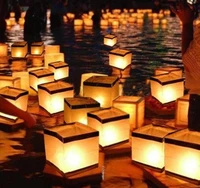 200 pcs chinese lanterns floating water lanterns wishing water river paper candle light sn4053