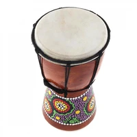 4 inch professional african djembe drum wooden goat skin good sound musical instrument for kids music lovers
