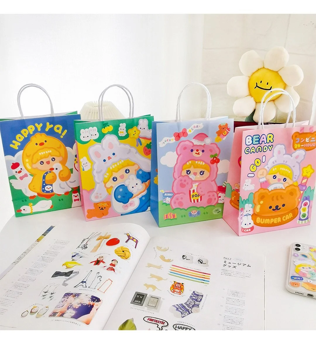 1 шт. milkjoy Подарочный пакет для сладостей девочек бумажный сумка-тоут в стиле ins