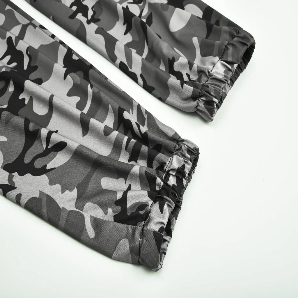 

New style Womens Pant Camo Trousers Casual Lace-Up Slim Tight-Fitting Stretch Pencil Pants pantalones de mujer#guahao