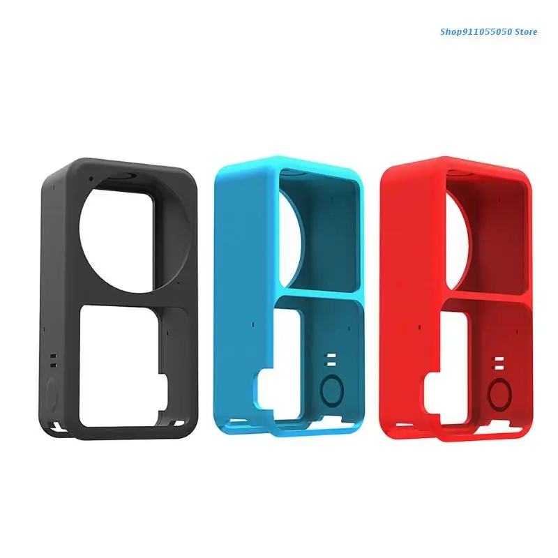 

C5AB Camera Silicone Case Anti-drop Dust Protection Cover Soft Protective Housing Shell Anti-scratches Protector for dji Action