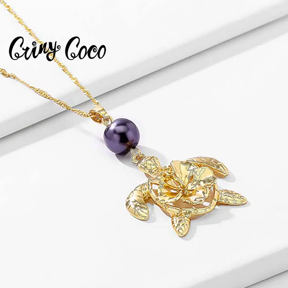 Cring Coco женские роскошные Гавайские ожерелья для женщин жемчужно желтая Цветочная