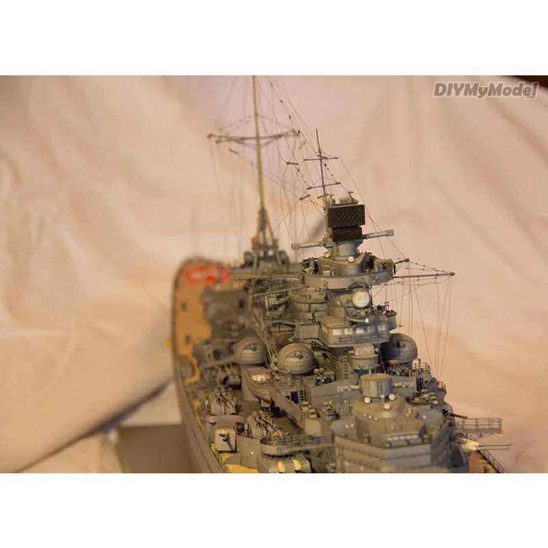 

DIYMyModeI Card Model Toy 1:200 scale World War II Germany Scharnhorst Class Battleship 3d Paper Model Warships Collections