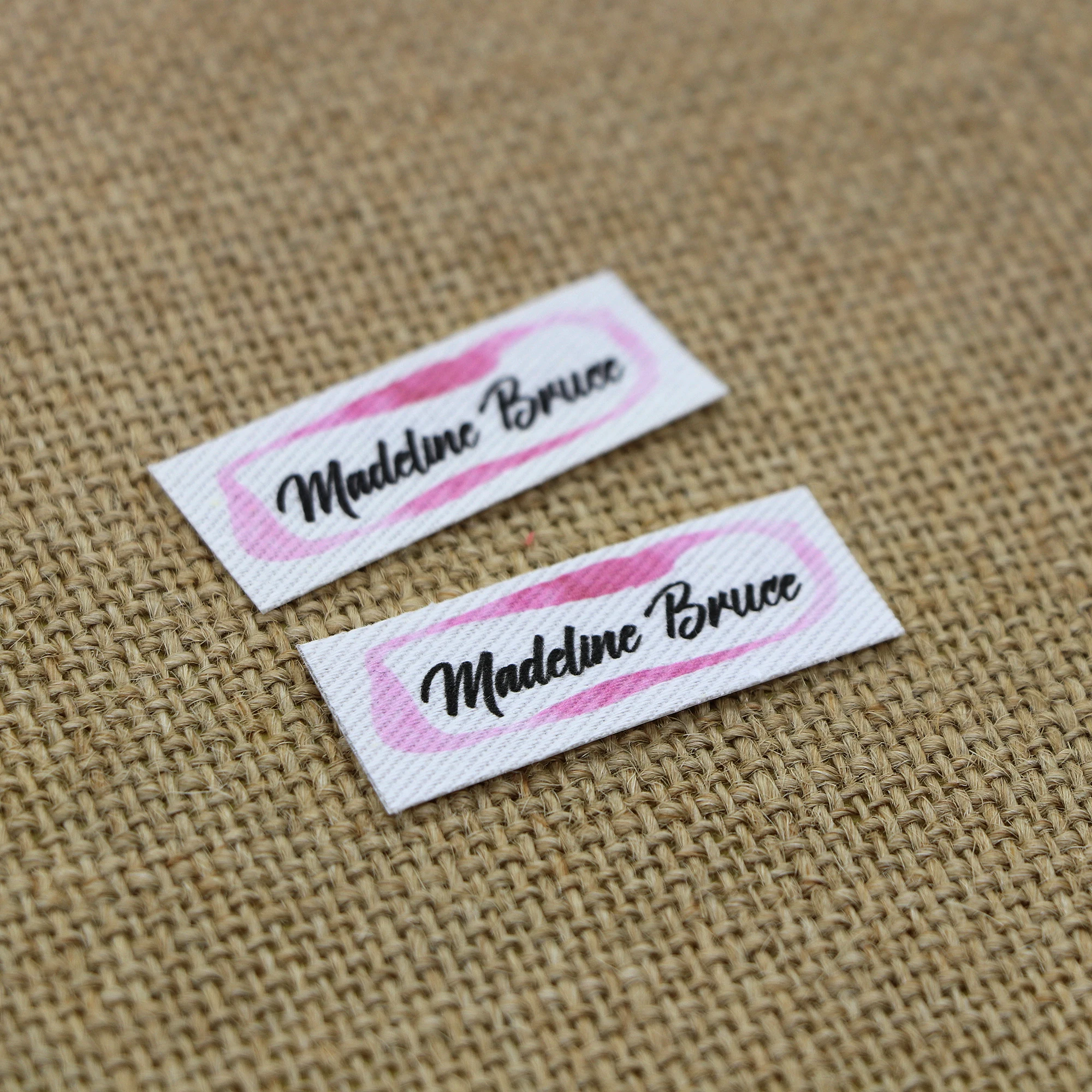 Гладильные этикетки из 100 предметов логотип или текст персонализированный бренд