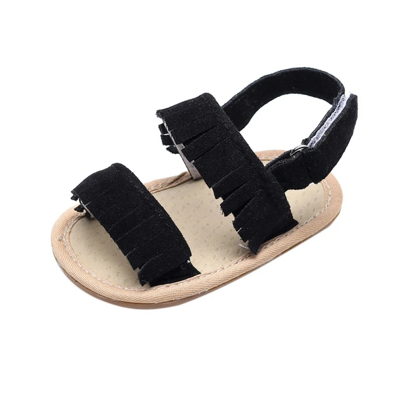 Sandalias de piel sint&eacute;tica antideslizantes para beb&eacute;s, zapatos para reci&eacute;n nacidos de 0 a 18 meses, zapatos para antes de caminar, 76-1