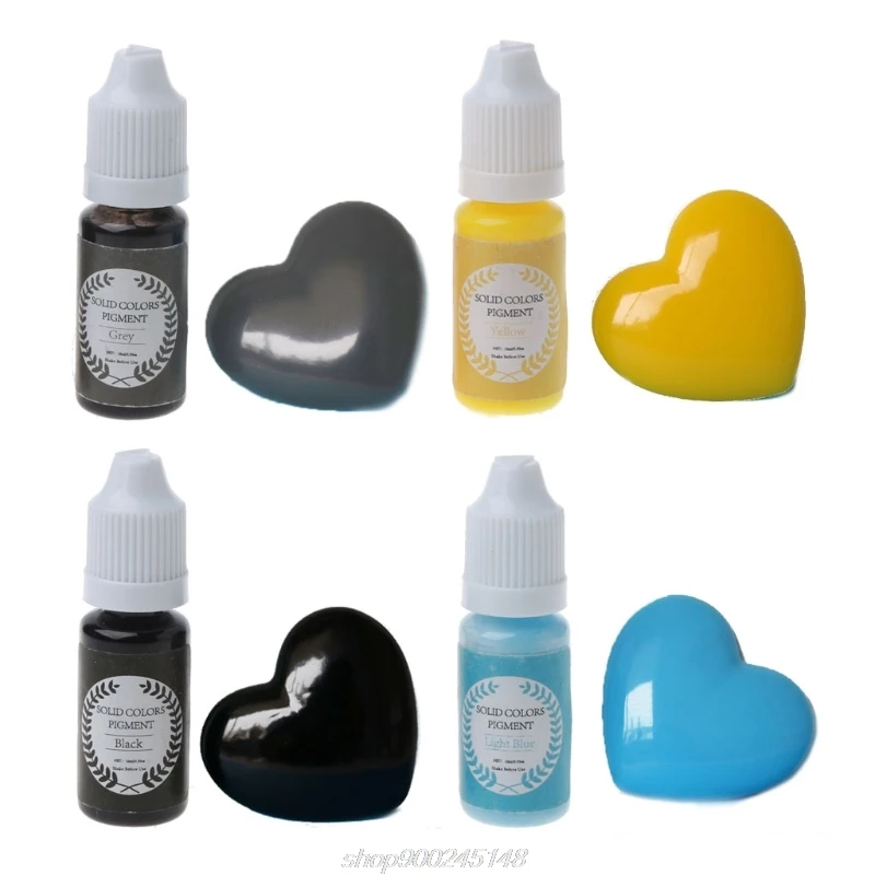 

18 Colors Epoxy Pigment Opaque Liquid Resin Colorant Each 0.35oz Non-Toxic Epoxy Resin Dye Solid Color D24 20 Dropshipping