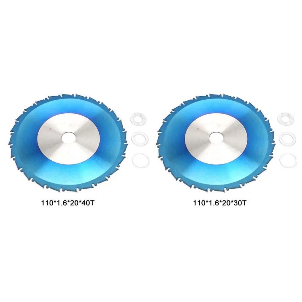 110*1 6*20 мм 4 дюйма Карбид голубое покрытие циркулярная пила режущий диск для дерева