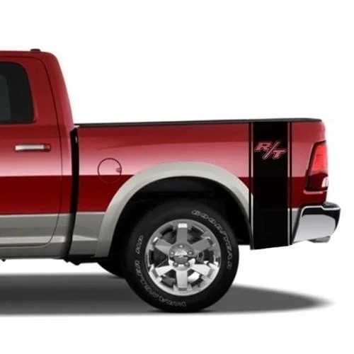 

For 2xRear Bed Stripes Viny Dodge RAM Graphic RACING BANDS Decal Sticker R/T
