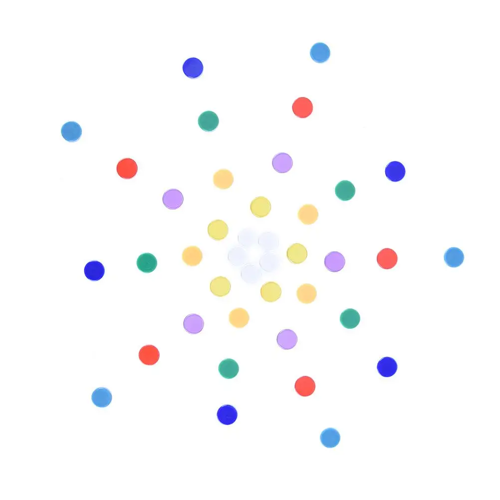 100pcs/bag PRO count bingo chips markers for game cards 1.5cm *0.1cm | Спорт и развлечения