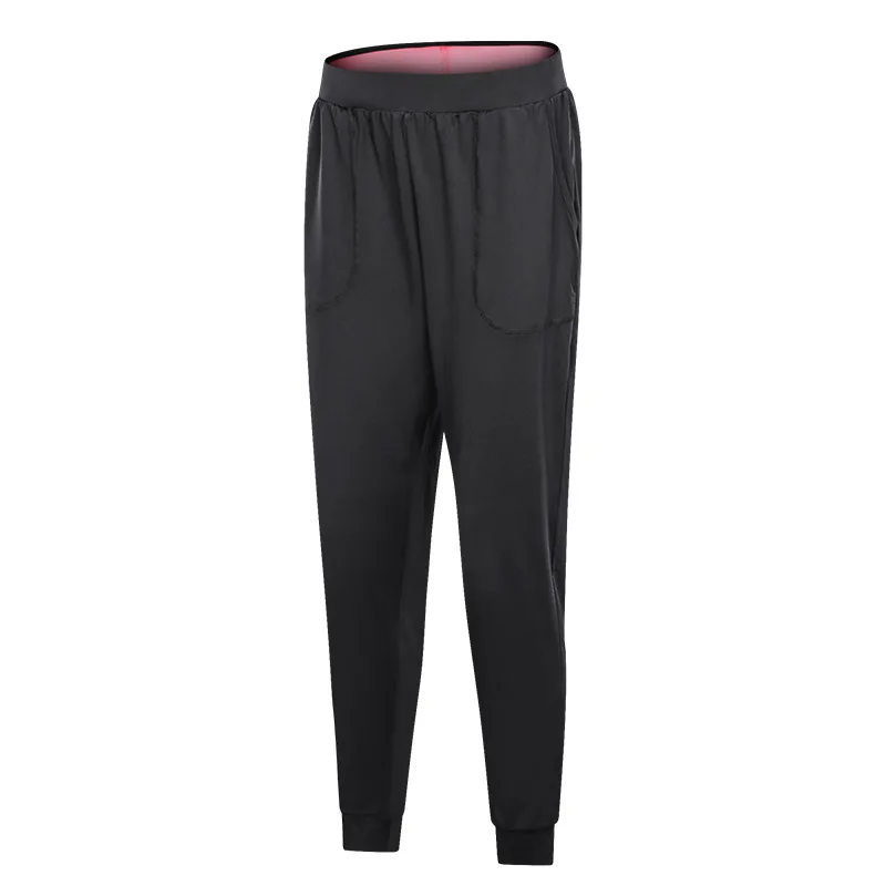 Женские штаны для бега длиной до щиколотки дышащие спандекс свободные занятий