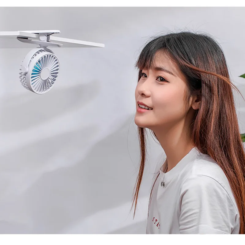 

USB Charging Fans Mini Silent Stroller Clip Electric Fan Office Desktop Cool Air Conditioner Car Home Travel Ceiling Fan