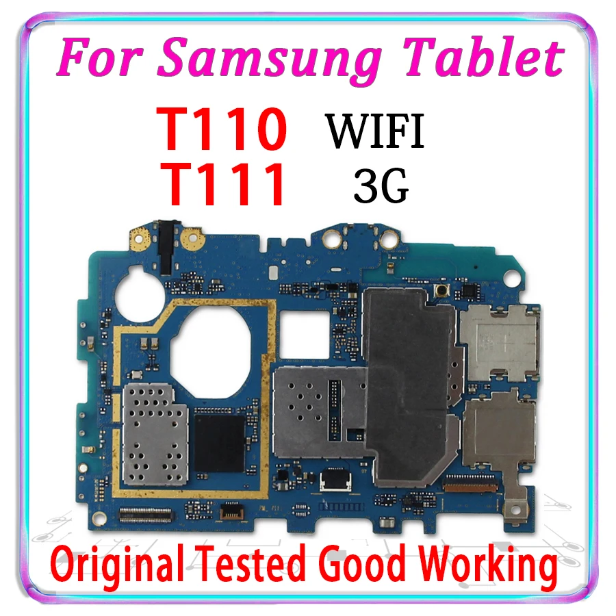 Оригинальная материнская плата для Samsung Galaxy Tab 3 Lite T110 T111 разблокированная с Android