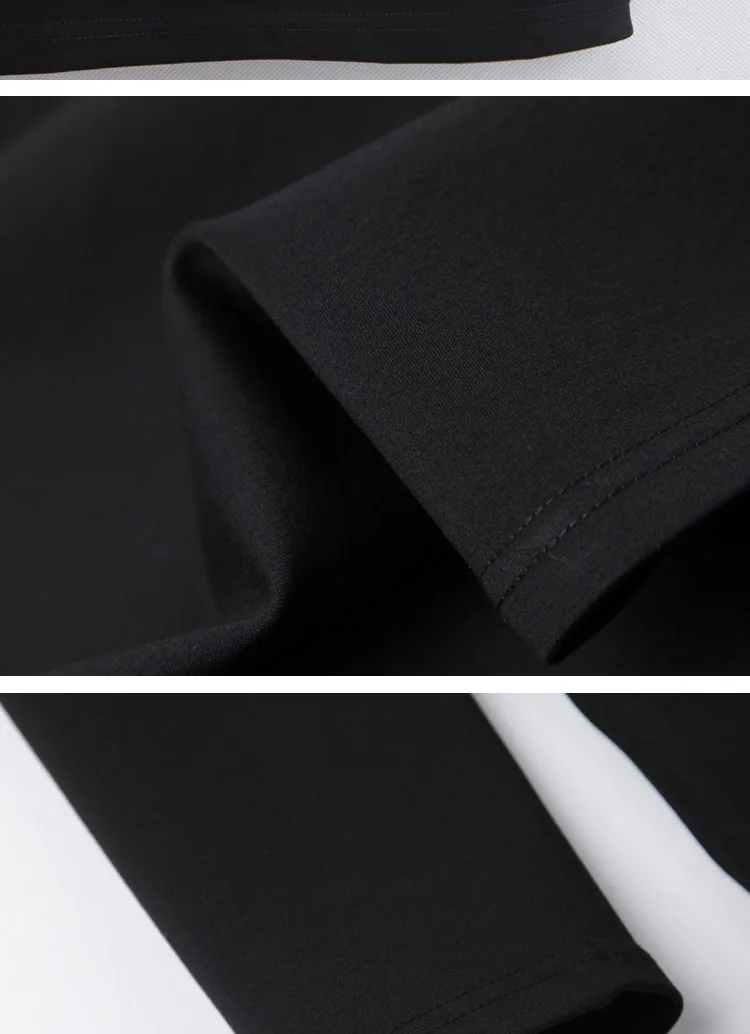 2021 модное Брендовое черное платье футболка с Стразы женское весеннее элегантное