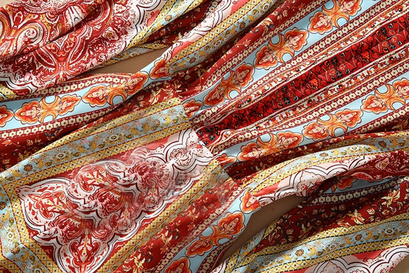 Инди фолк Комбинезоны для женщин цветочный принт фонарь рукав Высокая талия