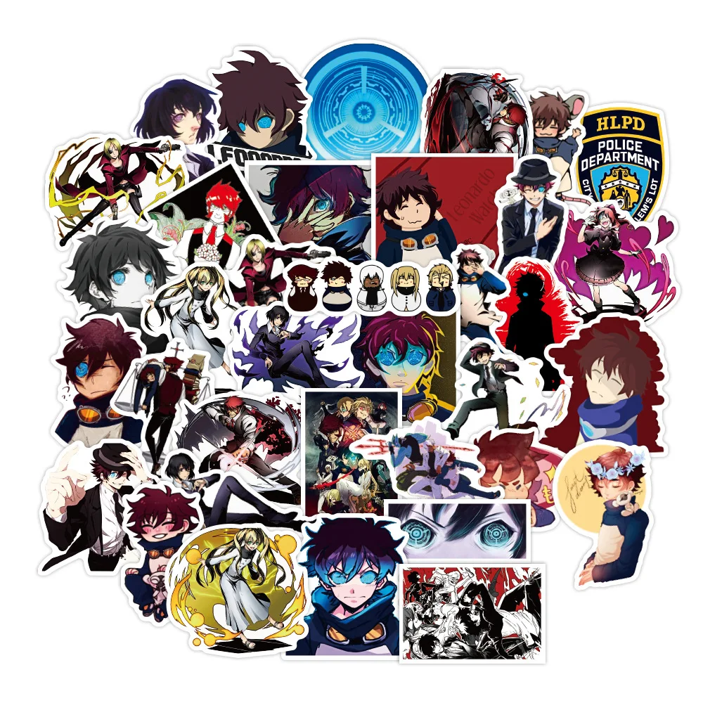 50PCS Blood Blockade Battlefront Anime Small Waterproof Wall Stickers for Laptop Notebook |