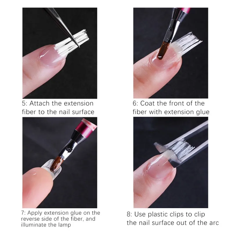 (5 шт./компл.) рекомендуемый набор для наращивания ногтей из стекловолокна УФ гель