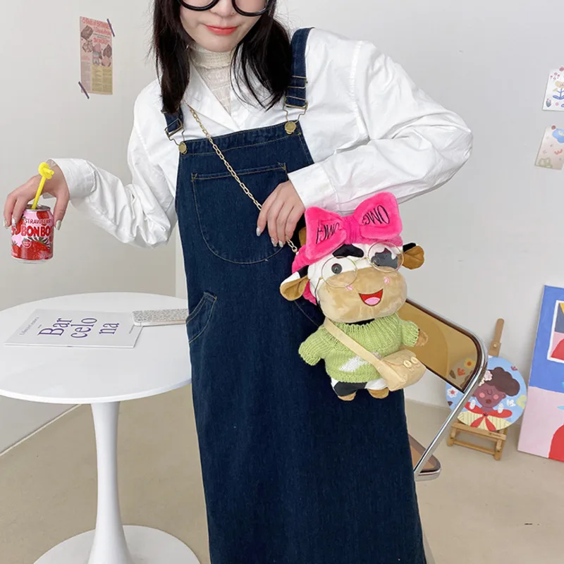 

Cartoon Animal Chain Crossbody Bag For Women Shoulder Bag Brand Designer Women Bags Plush Bag Girls Bag Handbag Cute Bags Hot