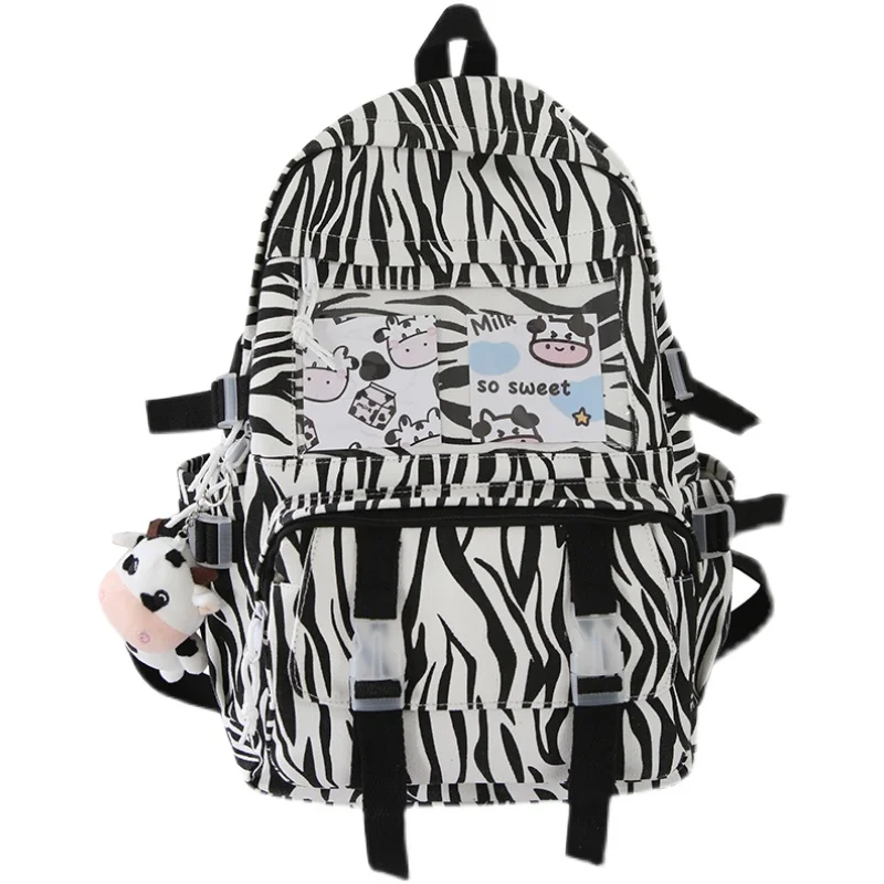 

Original Brand Japanese Schoolbag Female School Student Junior High School Cute Cow Pattern College Student Backpack 2021 New