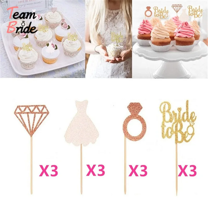 Команда Невесты 12 шт невесты Алмазный венец кольцо свадебное платье украшения