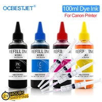 100ml refill dye ink kit for canon pg 545 cl 546 cartridge for pixma mg3050 2550 2450 2550s 2950 mx495 printer pg 545xl pg545