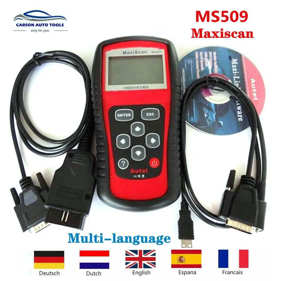 Автомобильный считыватель кодов A-utel MaxiScan MS509 OBDII obd2 сканер автомобильный
