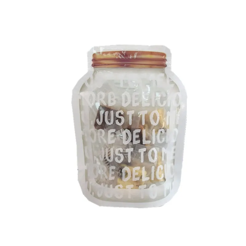 50 шт. прозрачная английская банка самозапечатывающаяся сумка для печенья Клюква