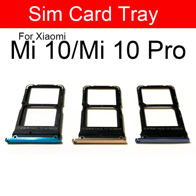 Держатель лотка для sim карты Xaiomi Mi 10 Pro SIM ридер слот карт гнездо адаптеры запасные