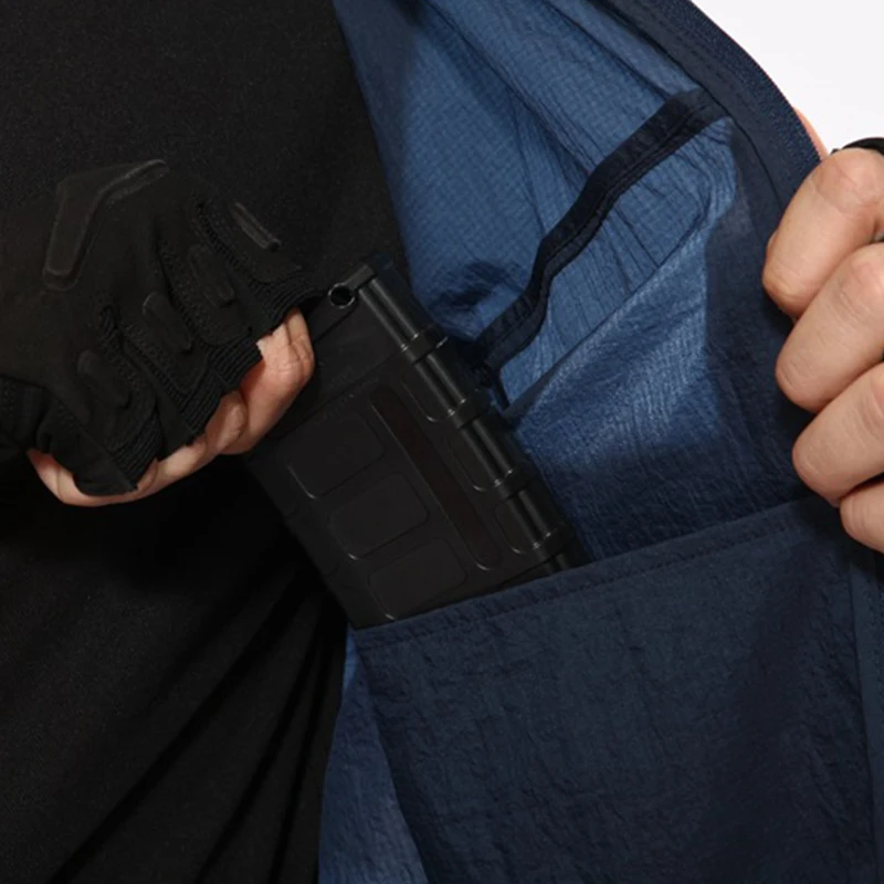 Мужская и женская тактическая тонкая рубашка быстросохнущая с логотипом на