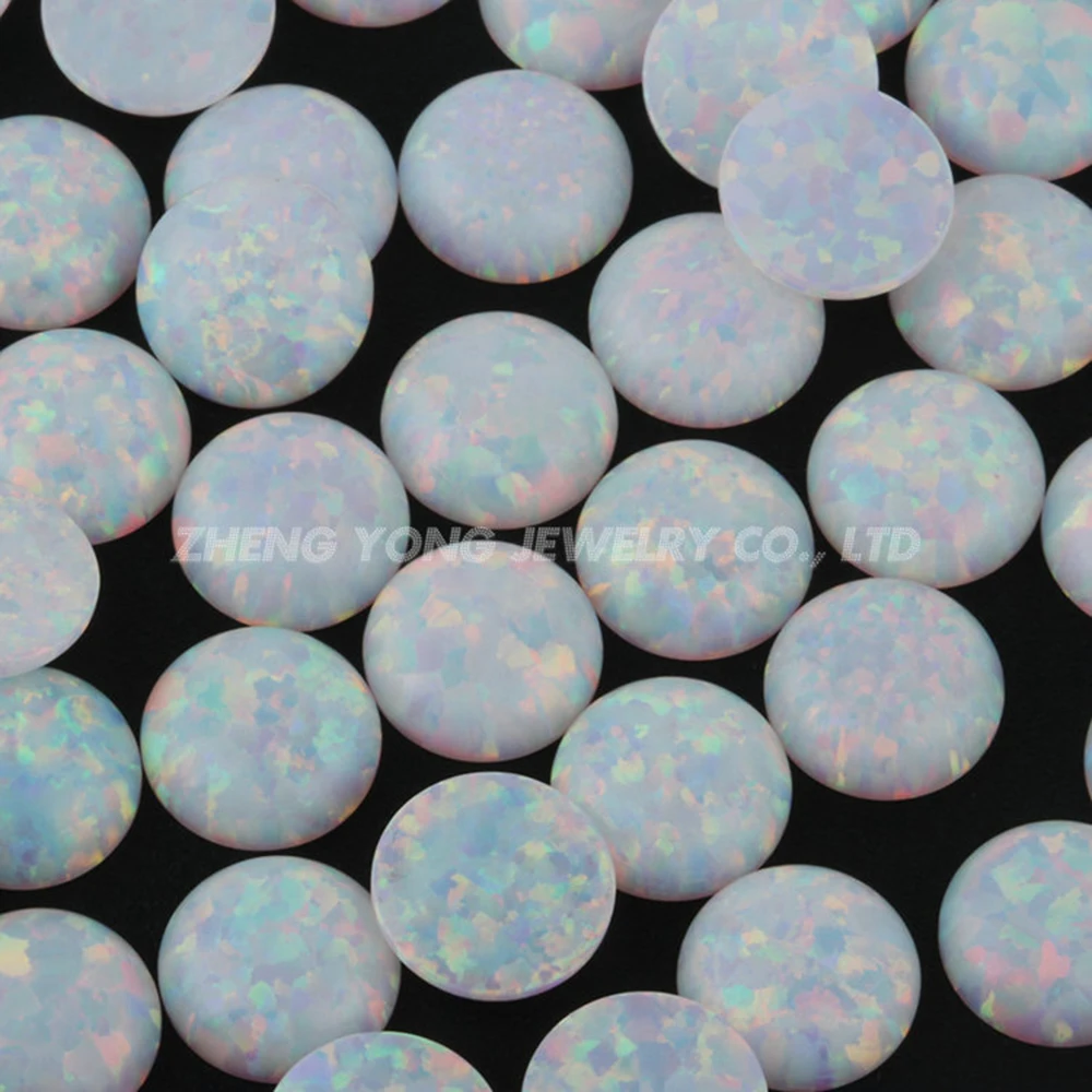 Горячая Распродажа круглая плоская спина белого цвета кабошон 1 5 мм